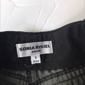 Sonia Rykiel Girls Black Wide Leg Pants Si…